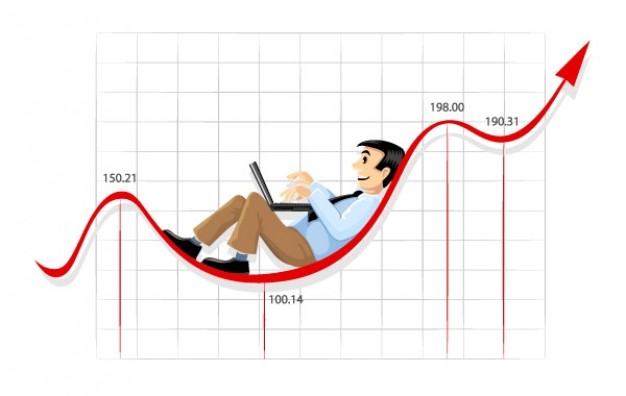 Exchange rate businessman Foreign exchange market working on the currency chart line about Travel Re